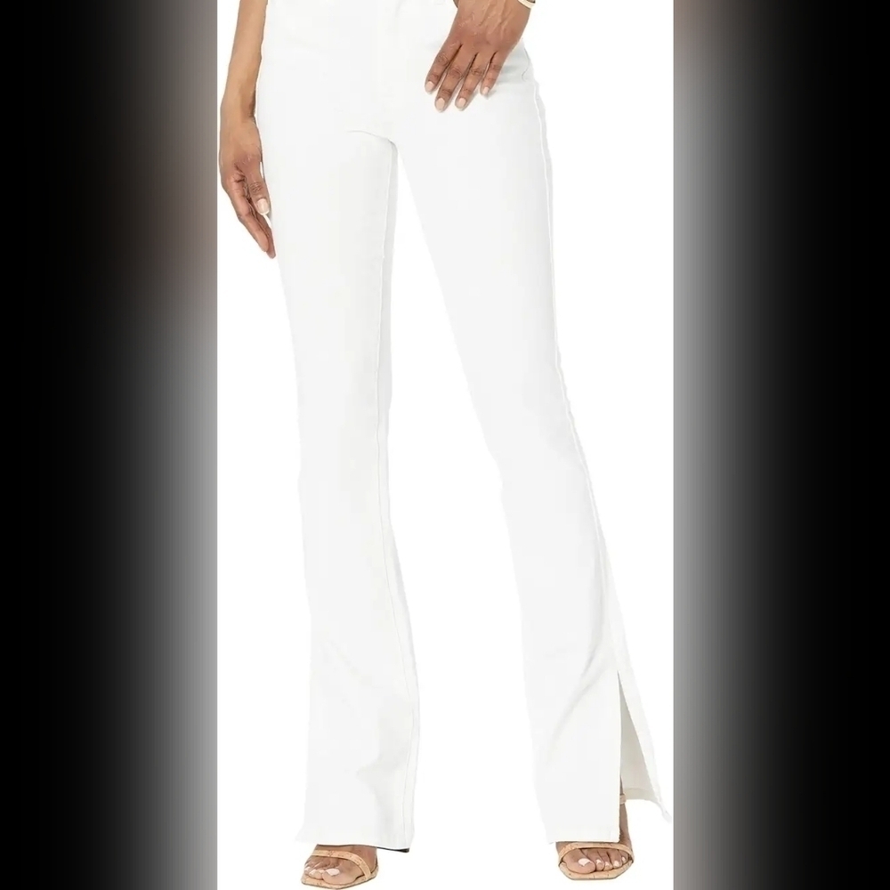 NWT $98 BLANK NYC High-Rise Mini Boot Jeans with Side Slit Detail in Vodka Soda